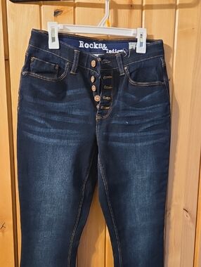 Rocks Indigo Skinny Button-Fly Jeans
